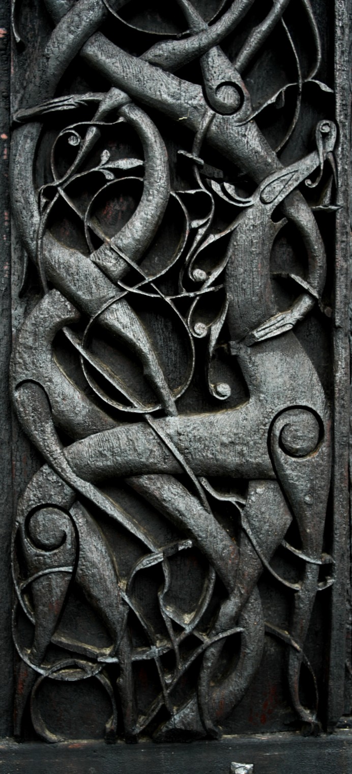 Urnes Amimal Carving
